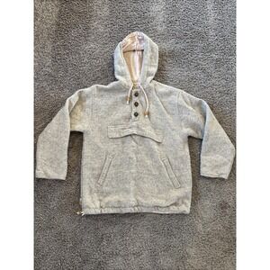 THC Natural Line Handmade Wool Jacket Hoodie Medium M Unisex